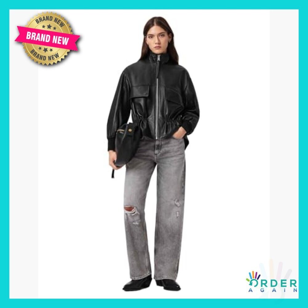 Sheep Leather Casual Jacket Relaxed Fit Classic Chic Outerwear Timeless - Picture 5 of 7